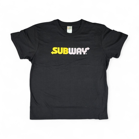 Subway Shirt Men’s XL Black Crewneck T-Shirt Logo Graphic Fast Food Merch - Picture 1 of 9